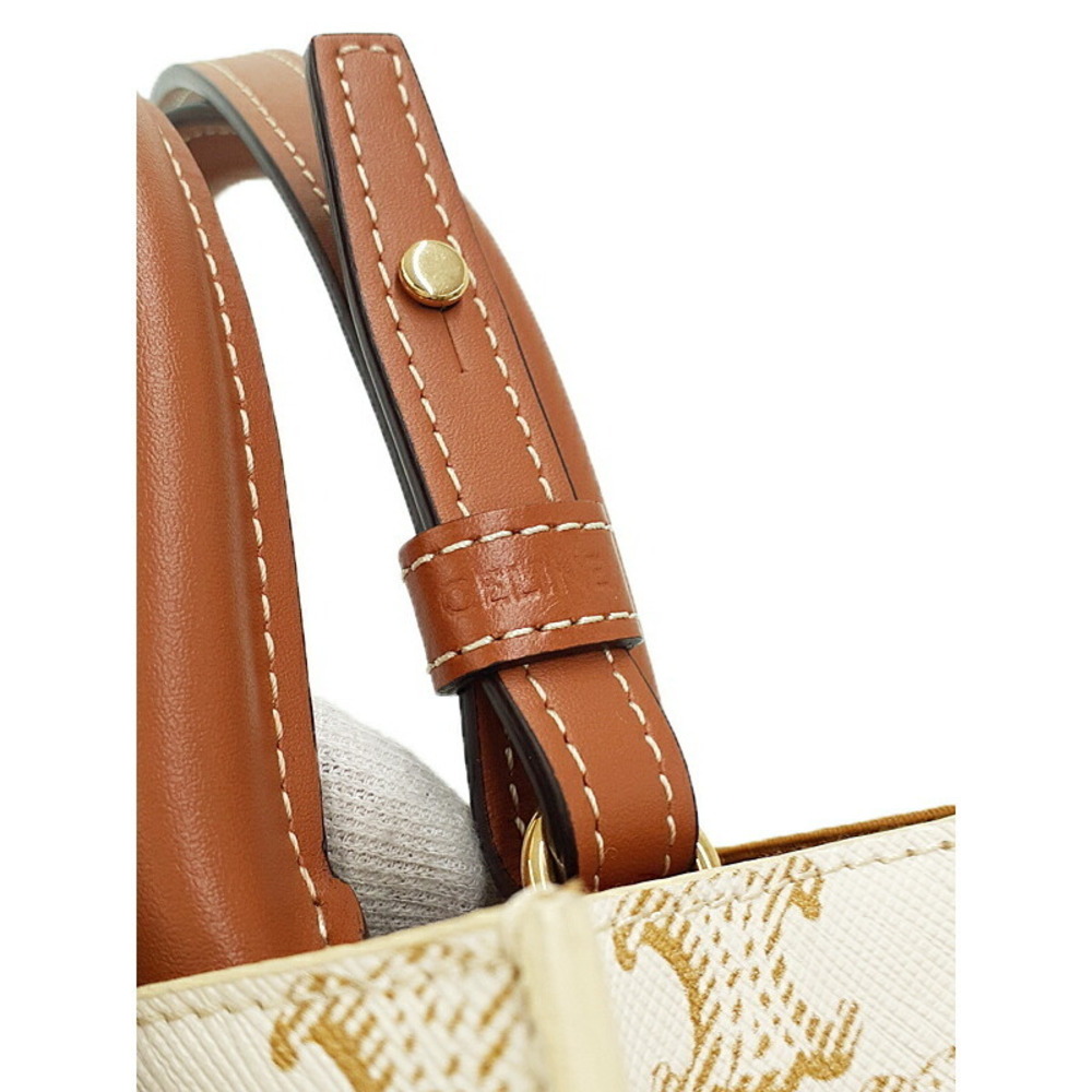 Celine Triomphe Canvas Vertical Cabas Bag - Picture 8 of 9